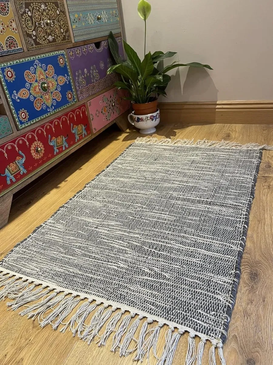 Natural Hush Soft Cotton Rug in Muted Hand - Image 4