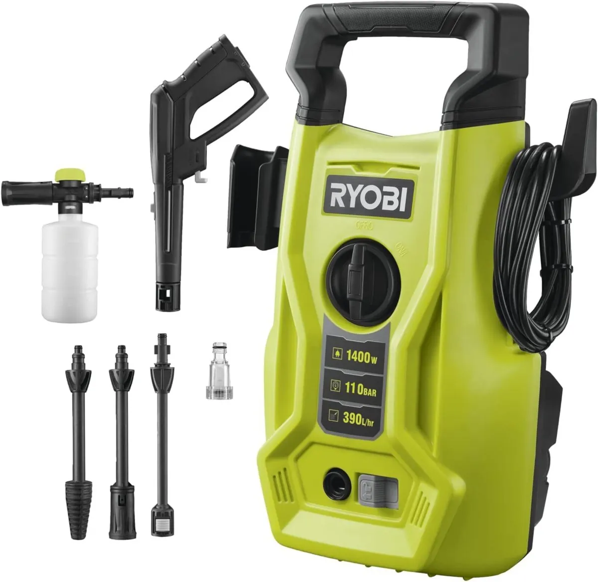 1400W 110bar Pressure Washer Hyper - Image 1