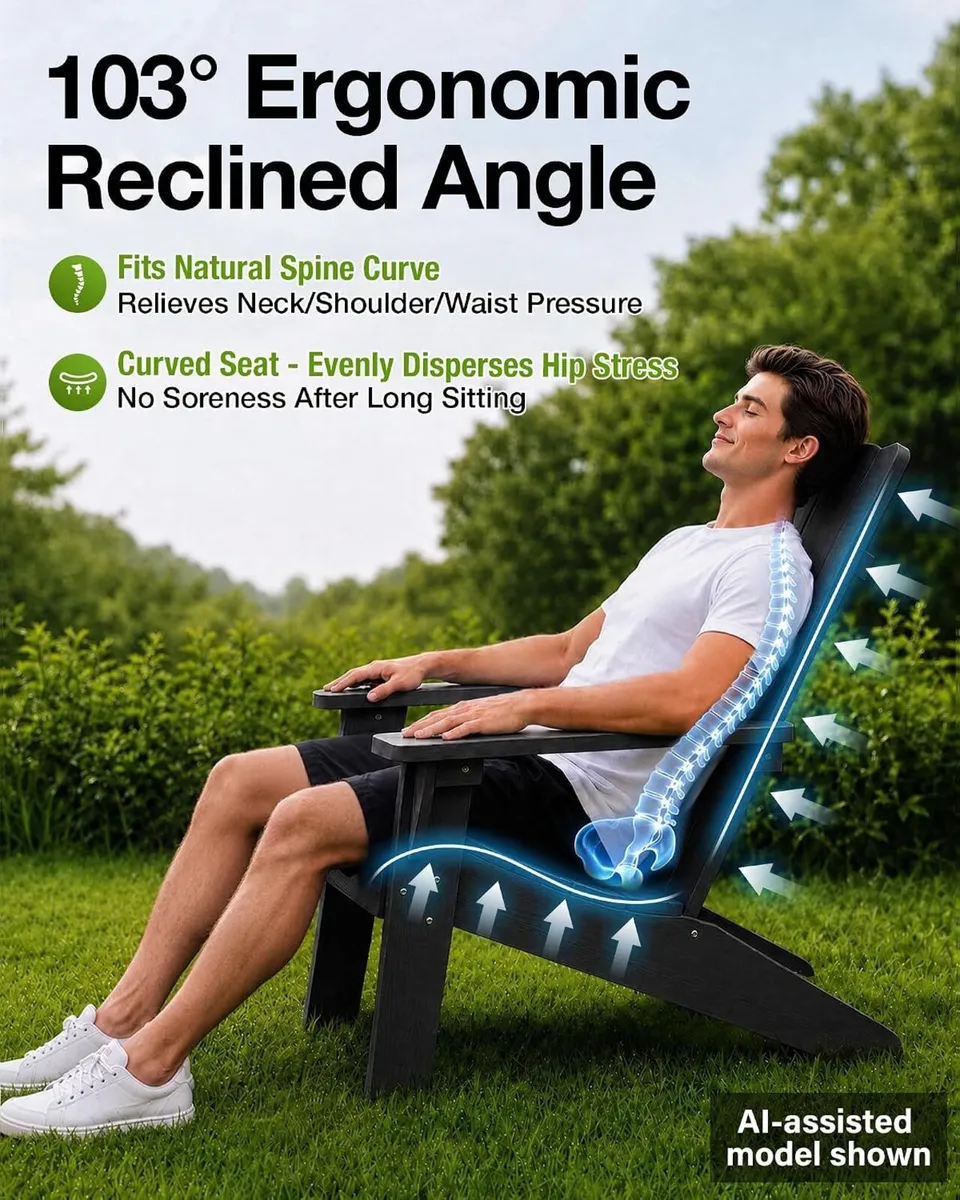 Adirondack Chair for Outdoor Garden: Garden Chairs - Image 4