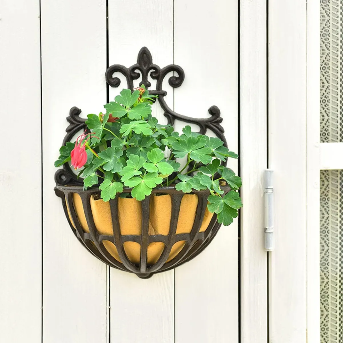 Wall Hanging Planter Basket with Fabric Liner - Image 4