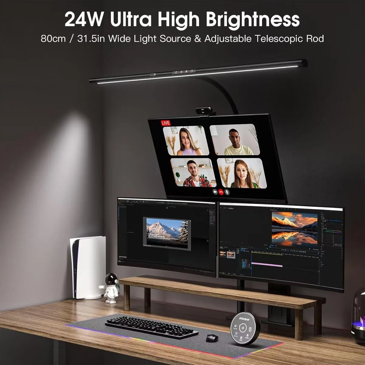 Desk Lamp 31.5" LED for Home Office Gesture - Image 2