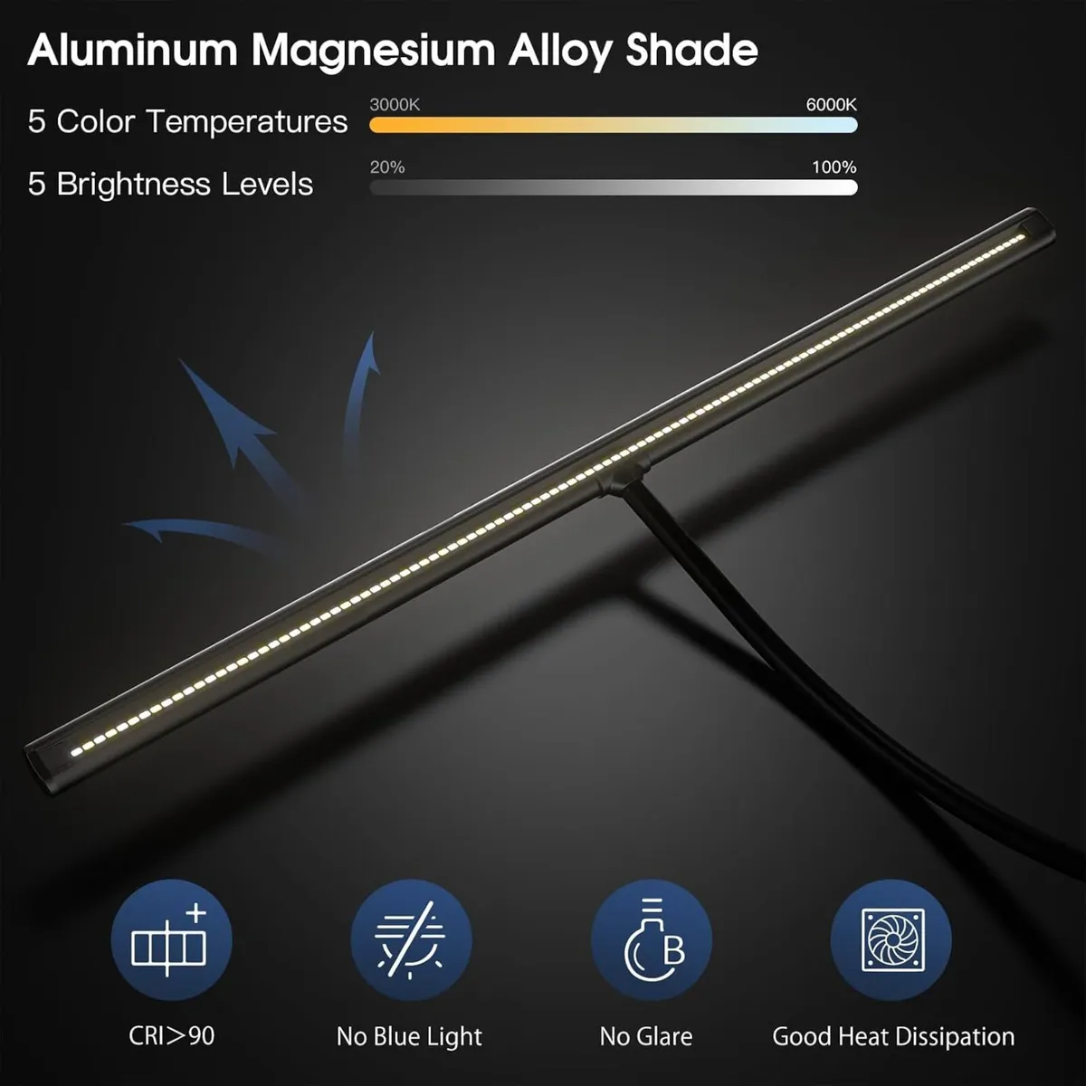 Desk Lamp 31.5" LED for Home Office Gesture - Image 3