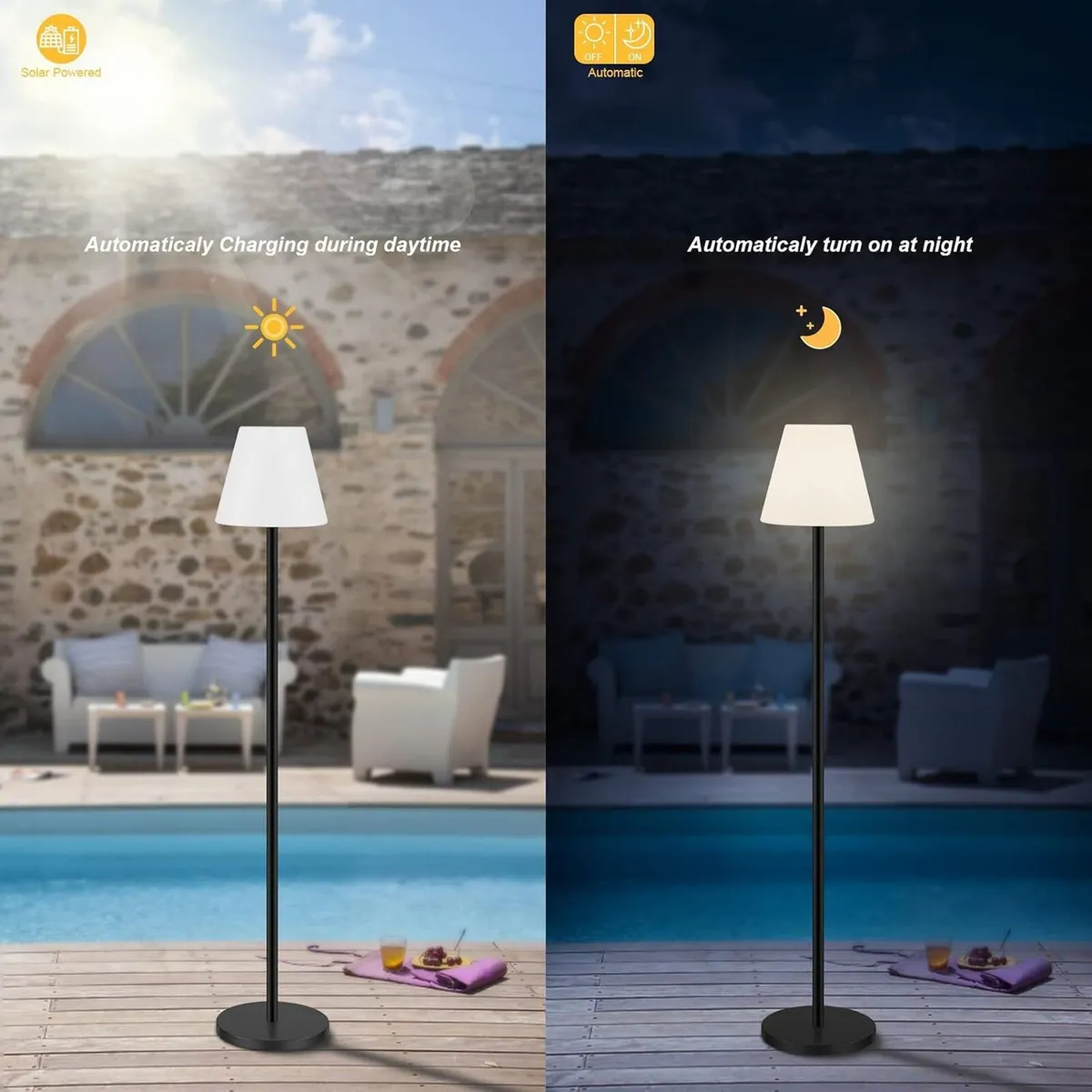 Floor Lamp Outdoor Lamps for Patio Waterproof - Image 3