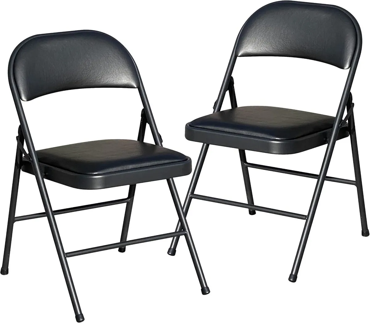 Folding Chair Foldable Faux Leather Fold Up - Image 1