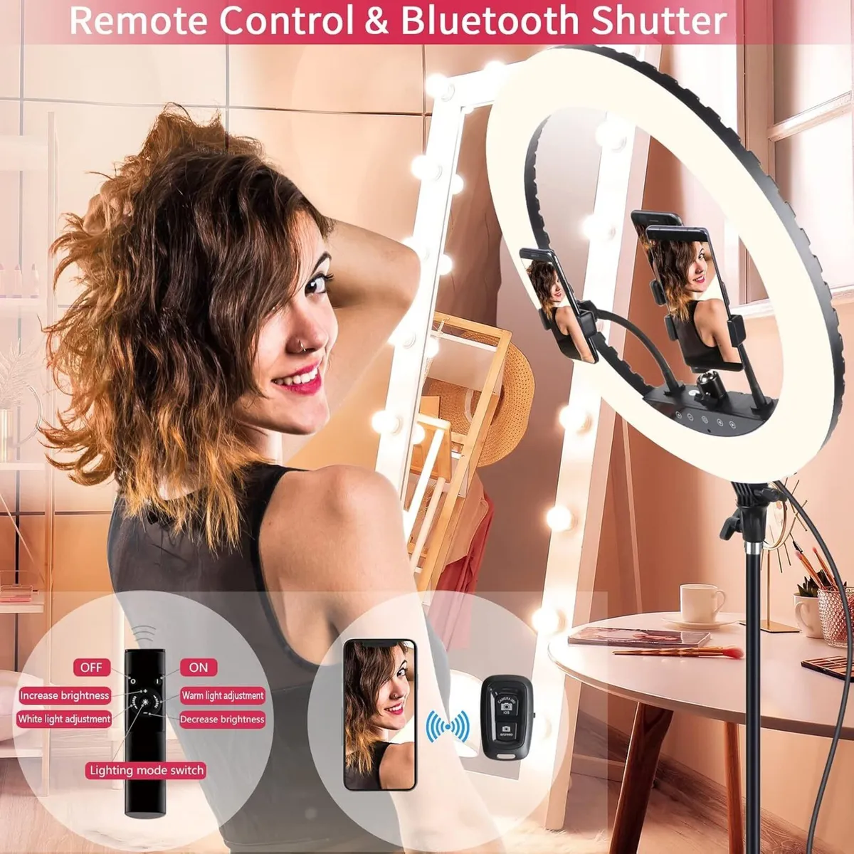 21 Inch LED Ring Light with Tripod Stand - Image 3