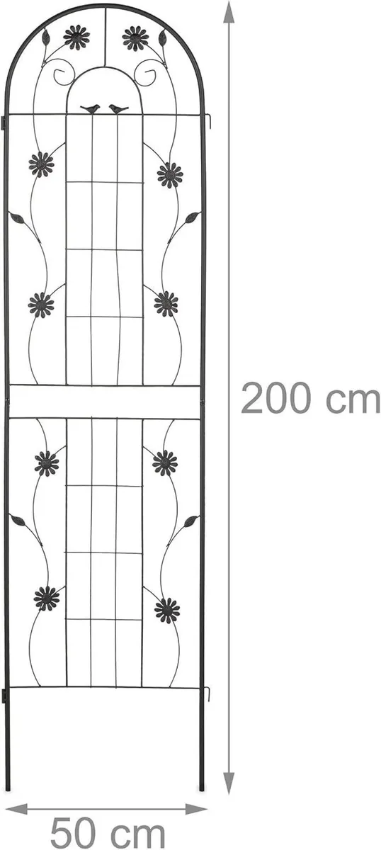 Garden Trellis Hxw 200 X 50CM Metal (Set of 2) - Image 4