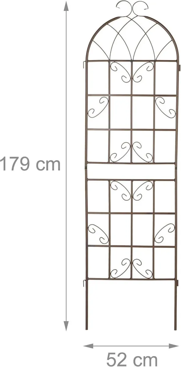 Garden Trellis 179 X 52CM Metal Support (Set of 2) - Image 4