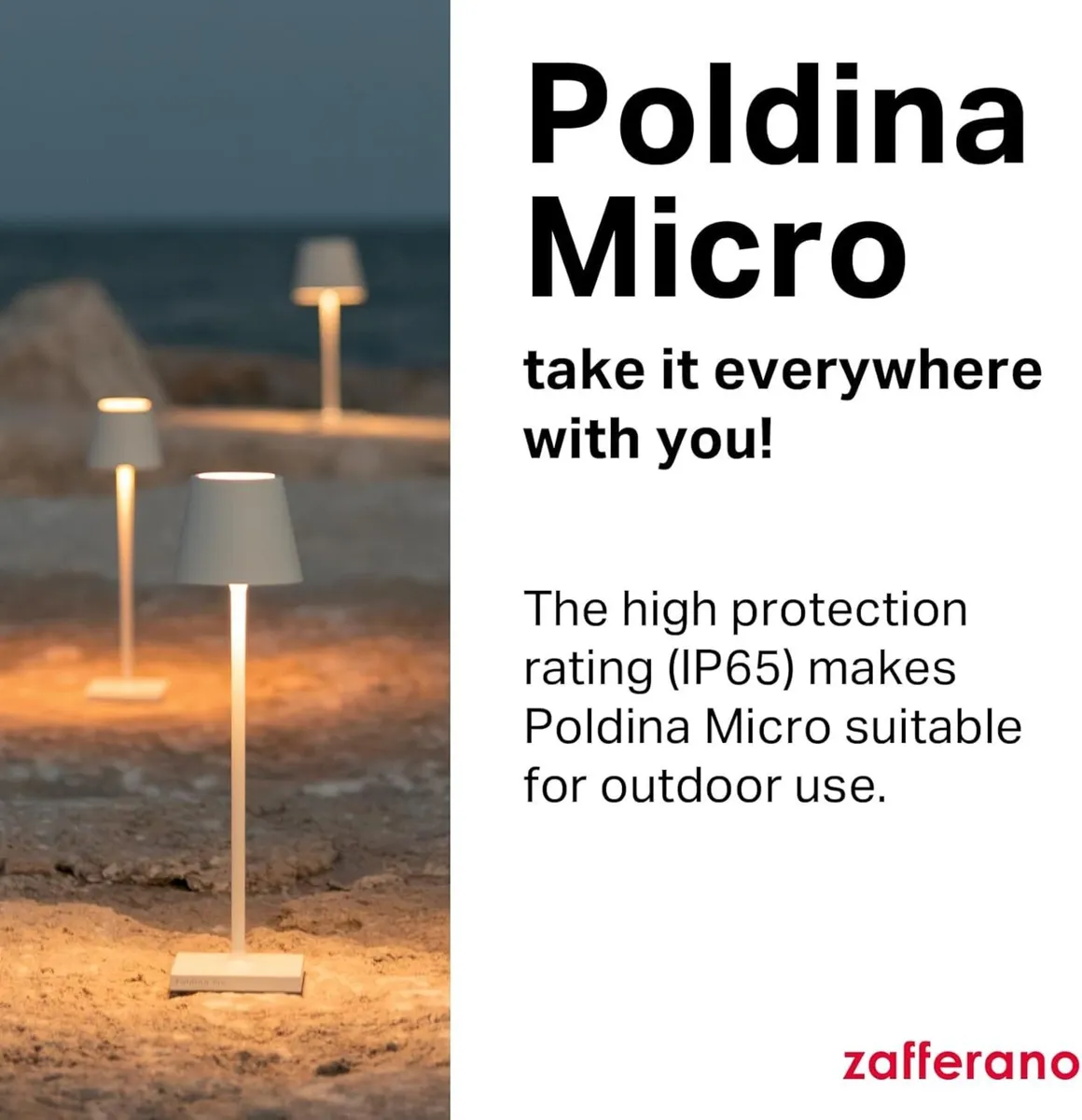 Poldina Micro Lamp Rechargeable Cordless Table - Image 4