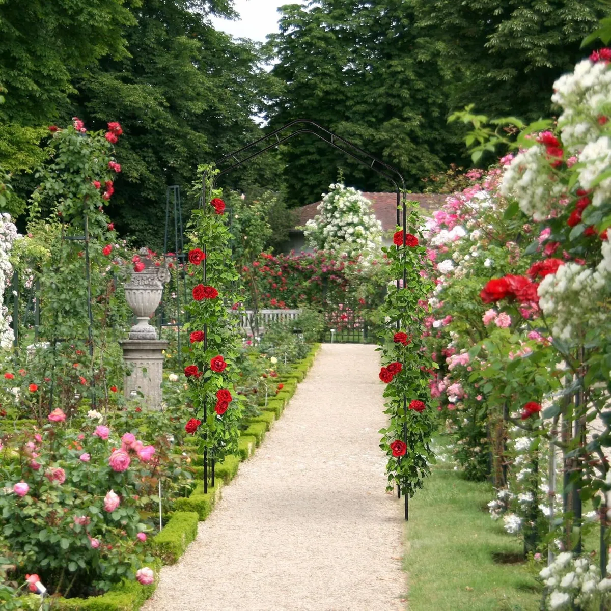 Metal Rose Arch Garden Arbour - Image 2