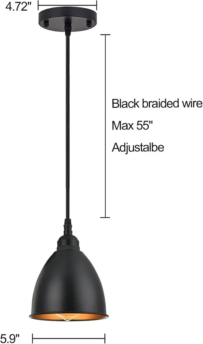 Industrial Farmhouse Ceiling Hanging Pendant - Image 2
