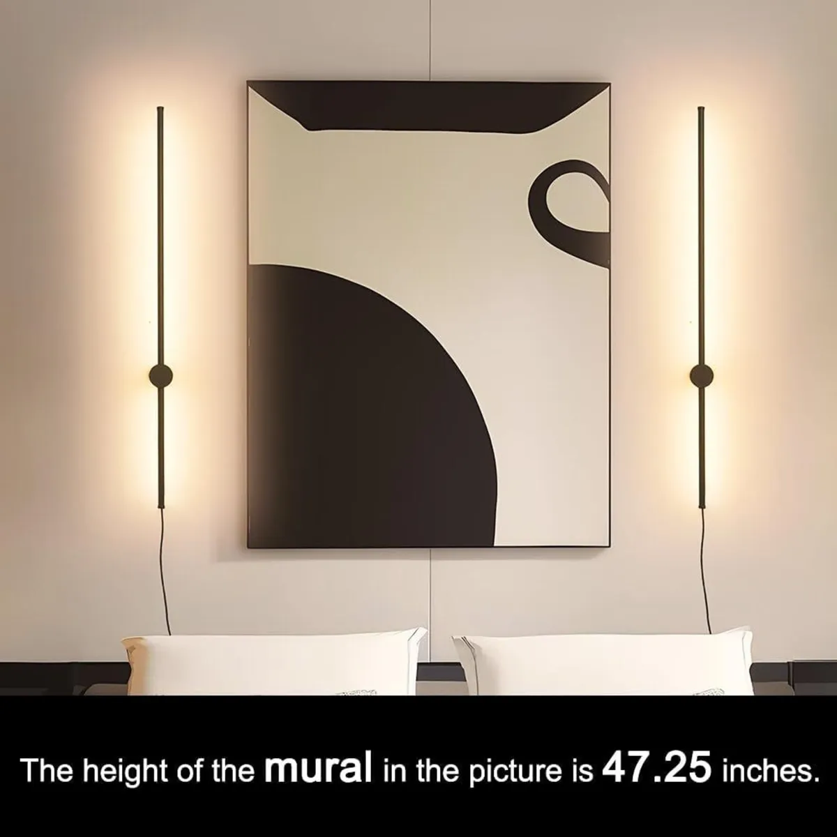 Plug in Wall Sconces 80CM Dimmable LED Lights - Image 2