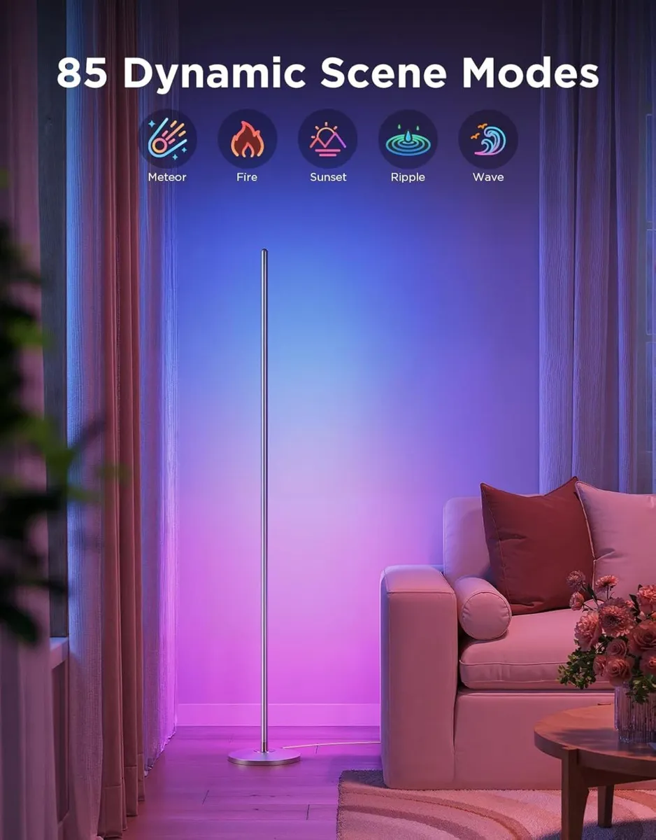 LED Floor Lamp Rgbic Work with Matter (1 Pack) - Image 4