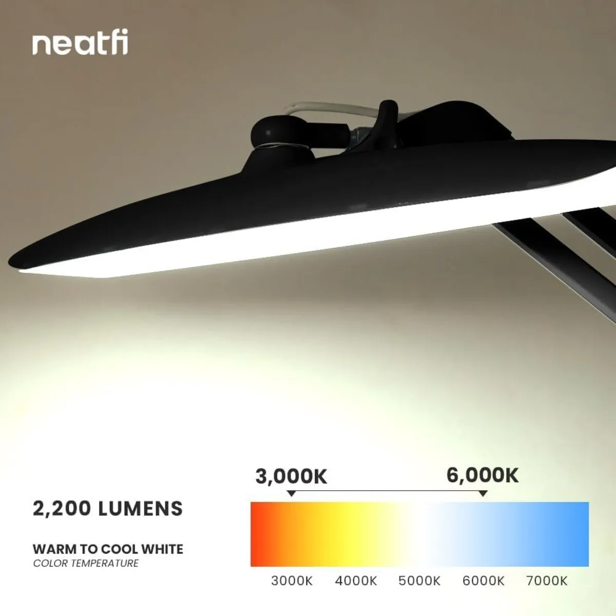 Xl Lumens 20W LED Desk Lamp with Clamp - Image 4