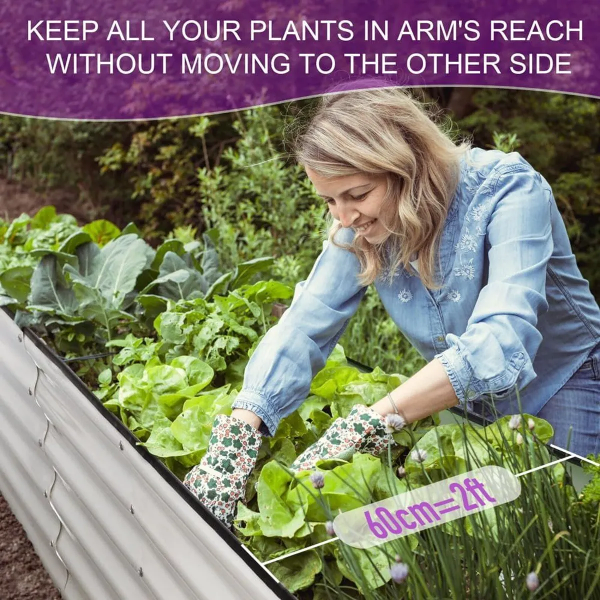 Garden Beds Outdoor 240x60x45CM Steel Planter Box - Image 4