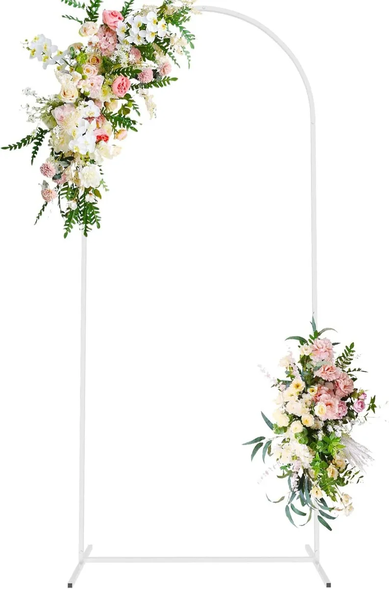 Wedding Arch Stand 6FT 5FT 4FT Metal (Set of 3) - Image 1