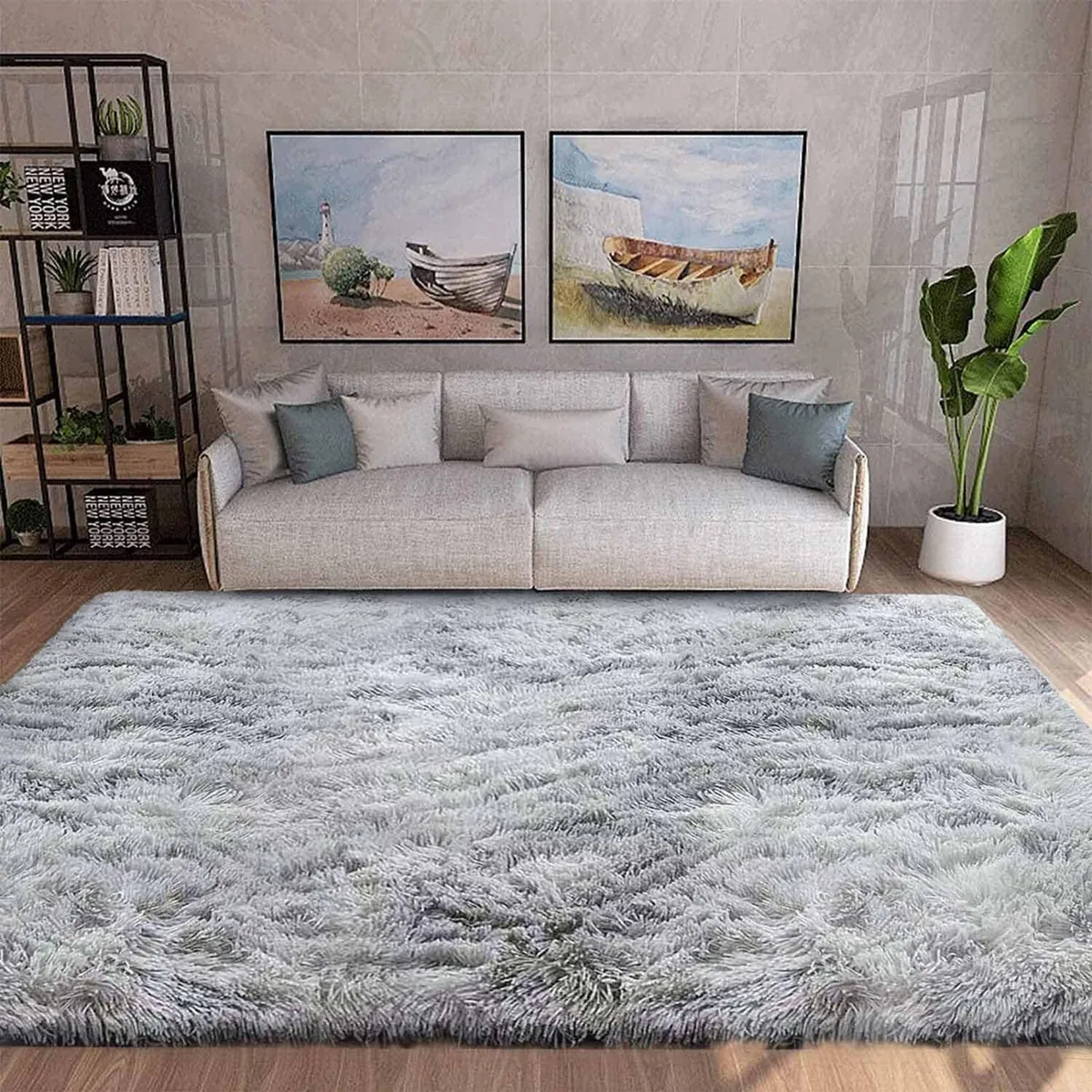 Rugs Living Room Modern Soft Fluffy Shaggy - Image 1