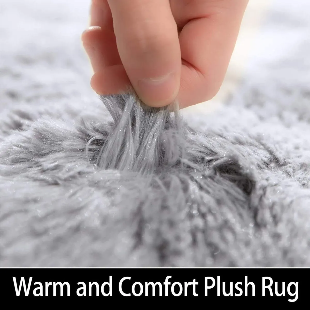 Rugs Living Room Modern Soft Fluffy Shaggy - Image 3
