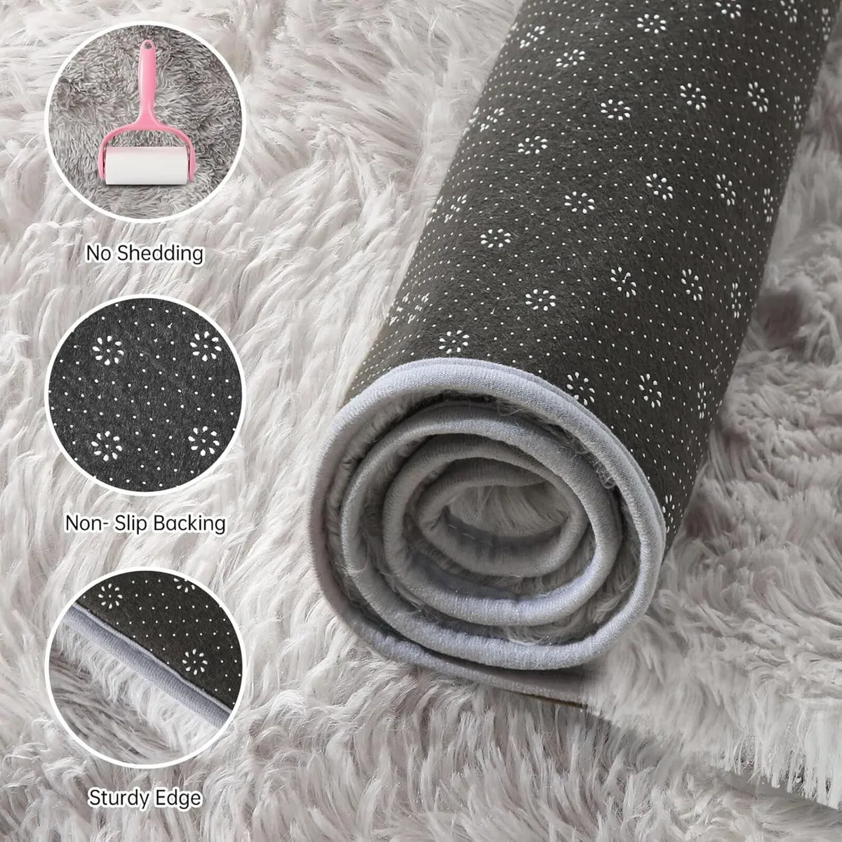 Rugs Living Room Fluffy Rug for Bedroom Baby - Image 4