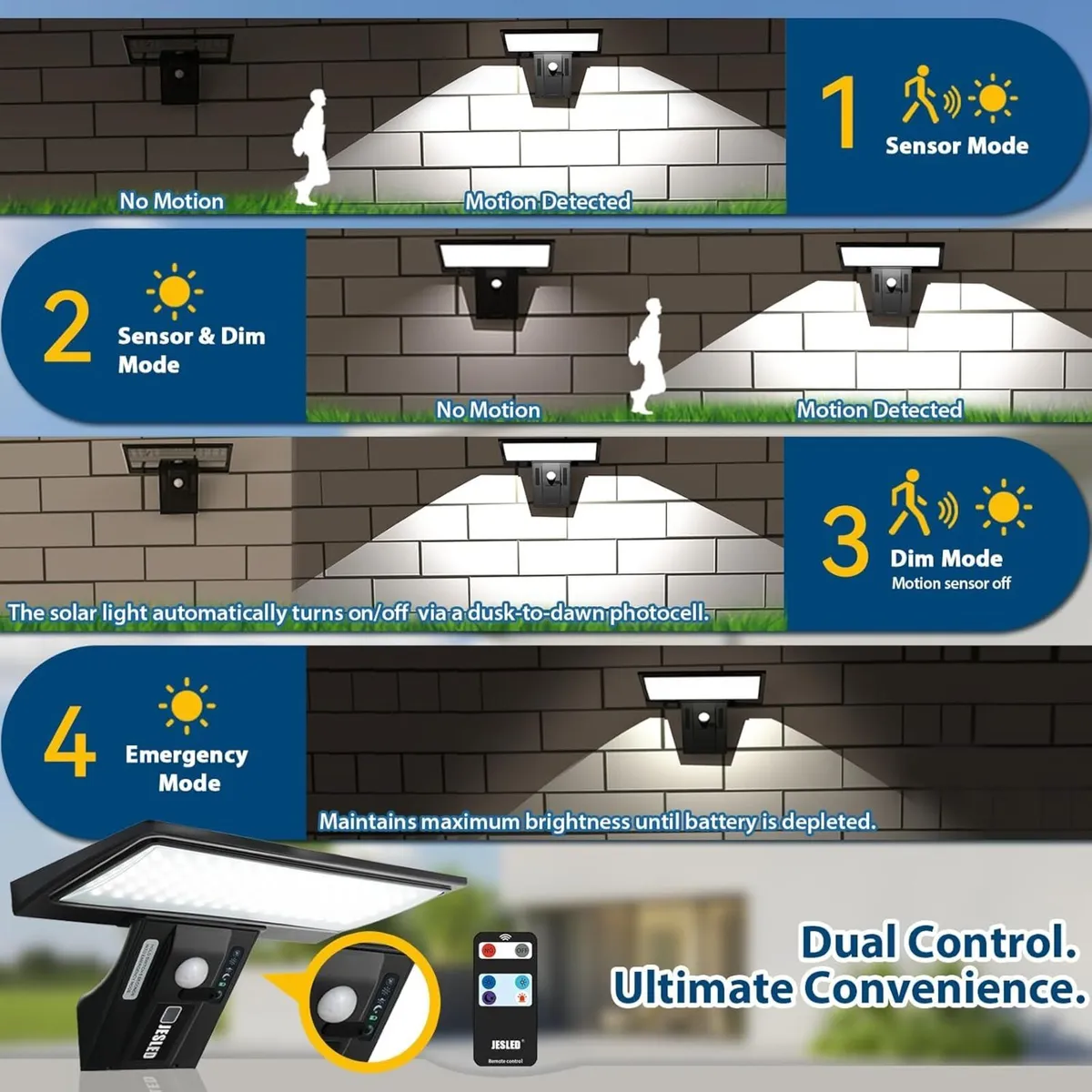 Solar Powered Lights Outdoor Outside for Garden - Image 3