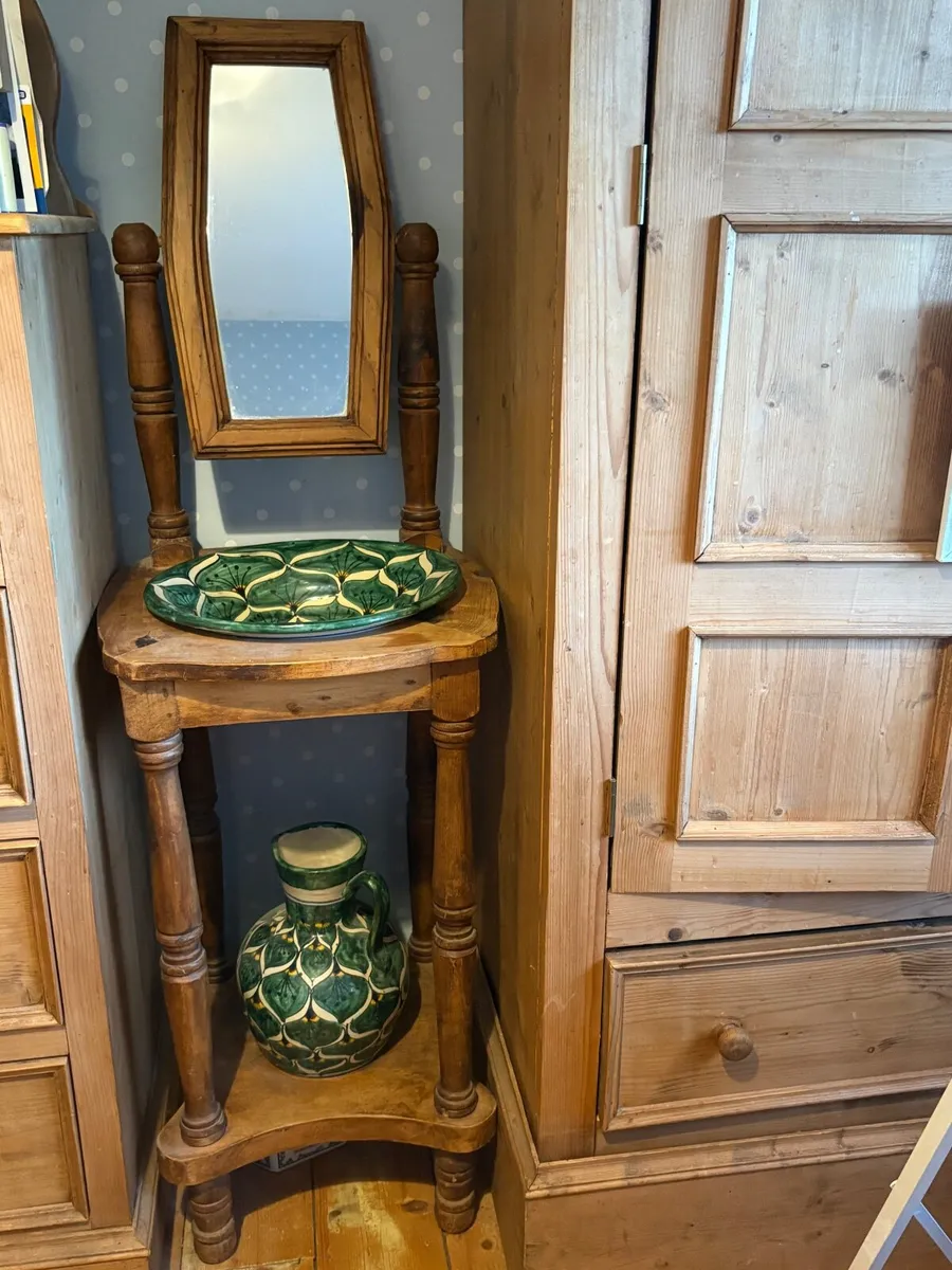 Segusino Wooden Mexican Wash and bowl - Image 1
