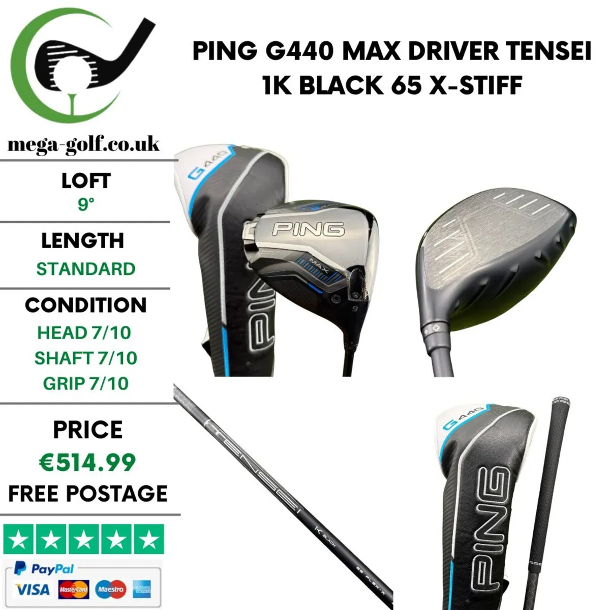 Ping G440 Max Driver / 9° / X-Stiff - Image 1