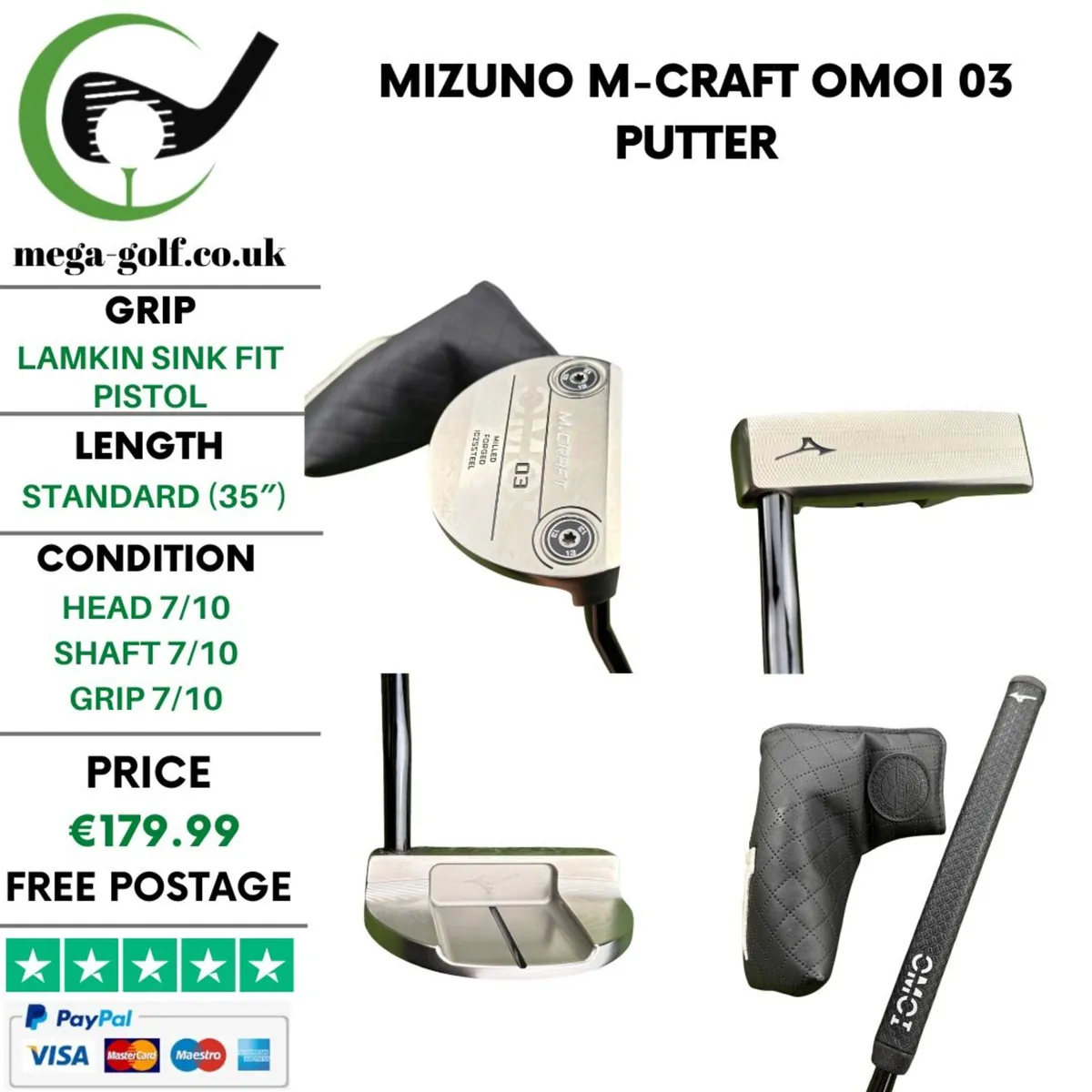 Mizuno M-Craft OMOI 03 Putter / 35" - Image 1