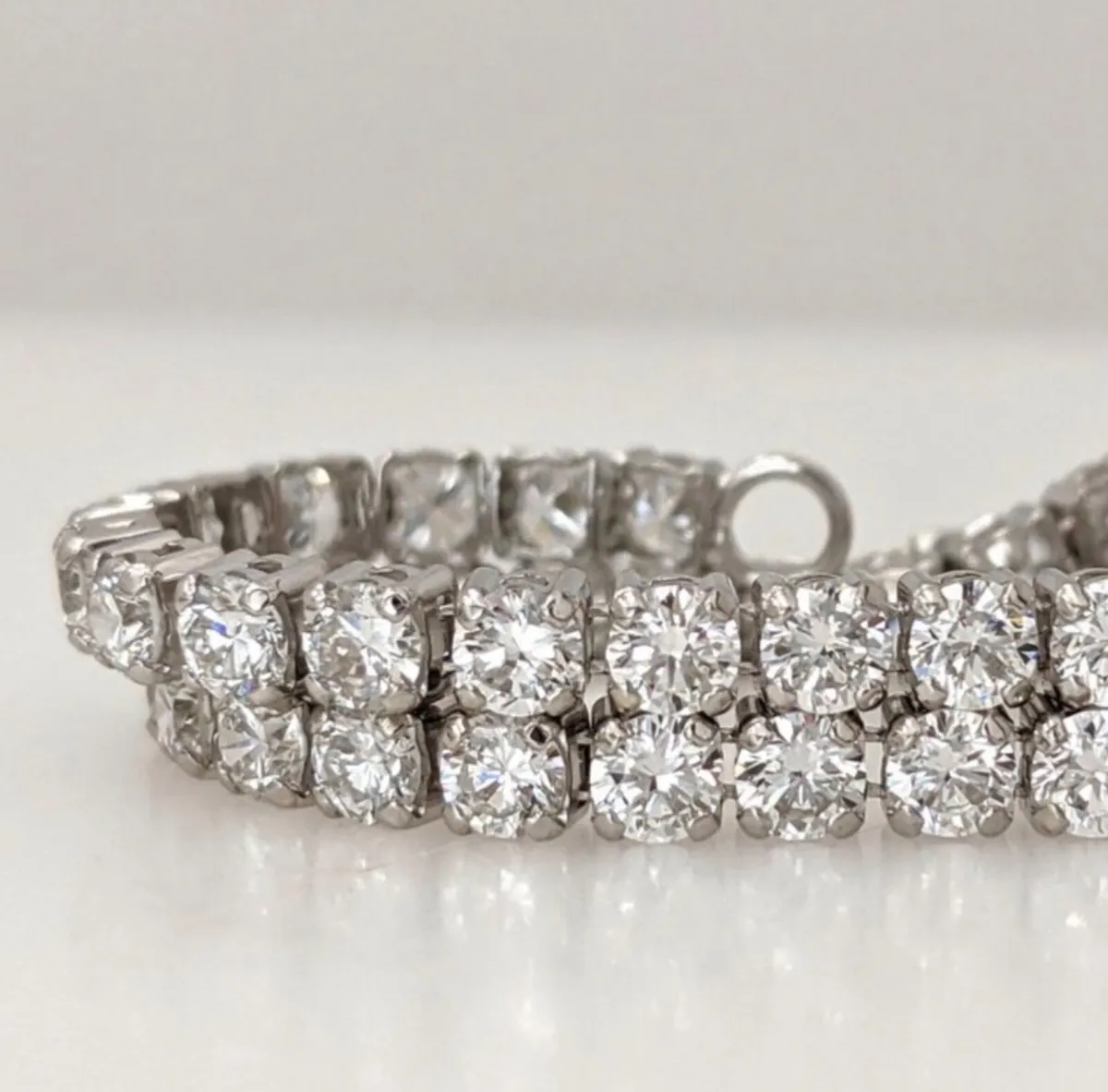 5ct IGI Certified Lab-Grown Diamond Tennis Bracel - Image 1