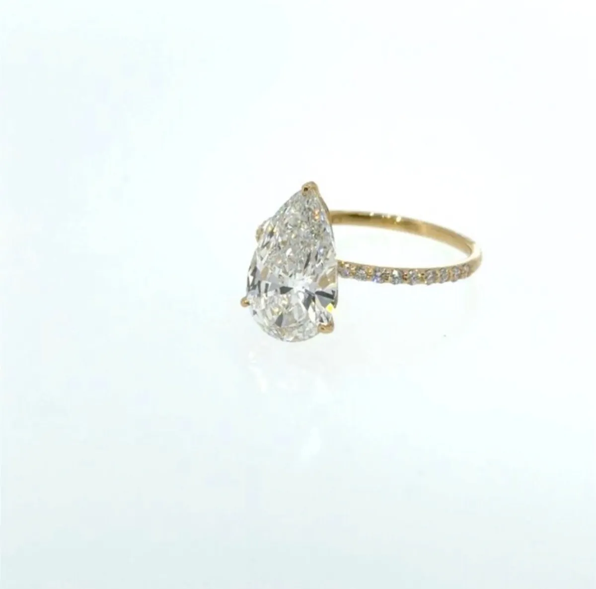 3.02ct IGI Certified Pear Lab-Grown Diamond Ring | - Image 3
