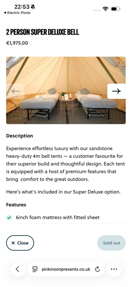Glamping - Under the Stars Pink Moon - Image 1