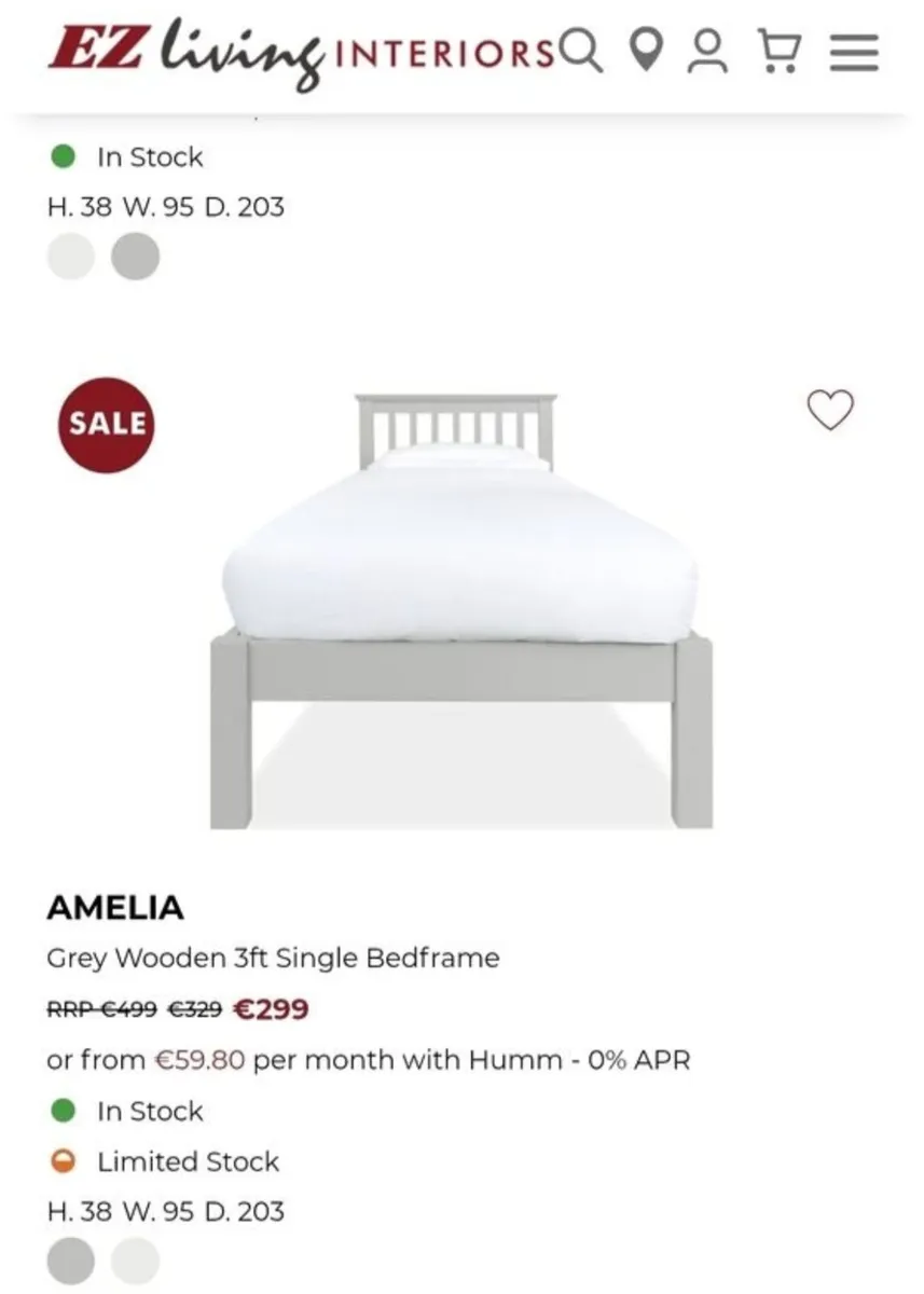 Single bed and matress *NEW* - Image 2