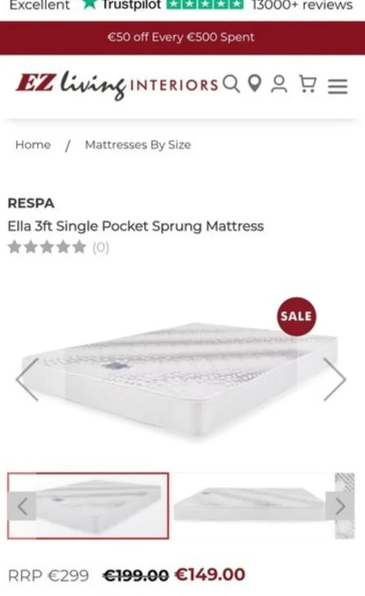 Single bed and matress *NEW* - Image 4