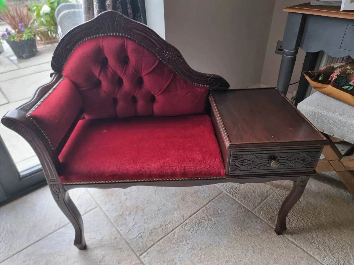 Vintage Rococo Style Seat - Image 3