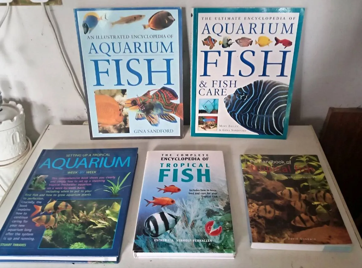 Five Aquarium Tropical Fish Books - Image 1