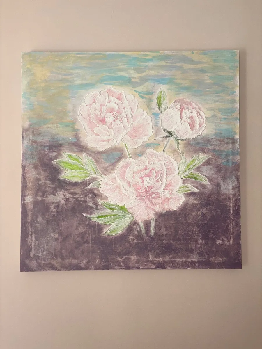 Large Flower Canvas Painting