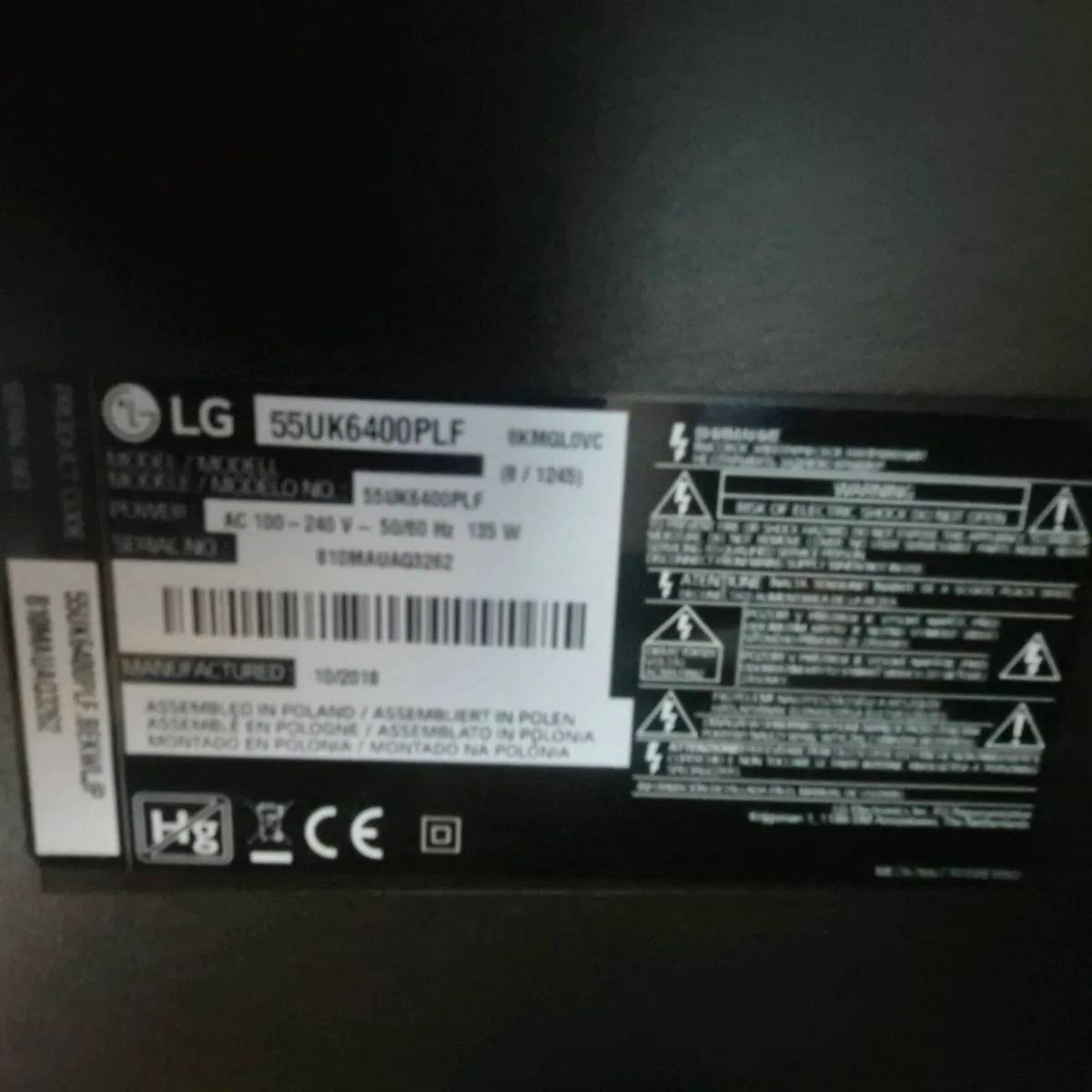 55" LG ULTRA HD 4K TV - Image 2
