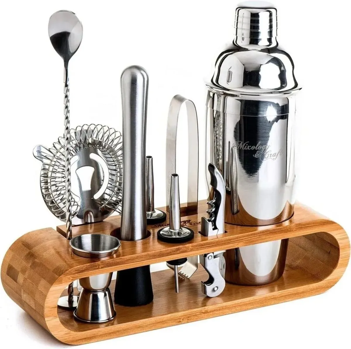 Cocktail Shaker Set Bartender Mixing Kit - Image 1