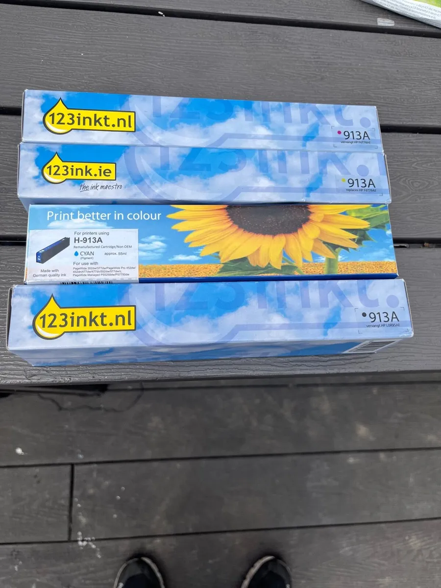Set of Compatible HP 913A Colour Ink Cartridges - Image 2
