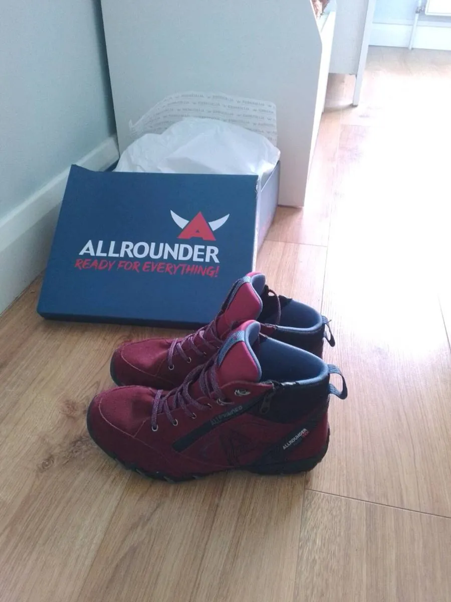 All Rounder Norika Tex Boot Burgundy 6.5 - Image 2