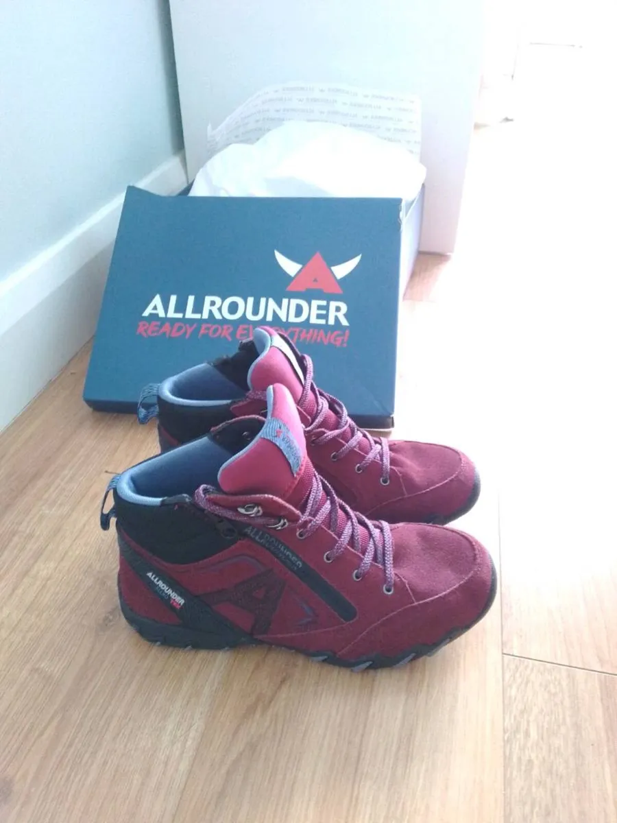 All Rounder Norika Tex Boot Burgundy 6.5 - Image 3