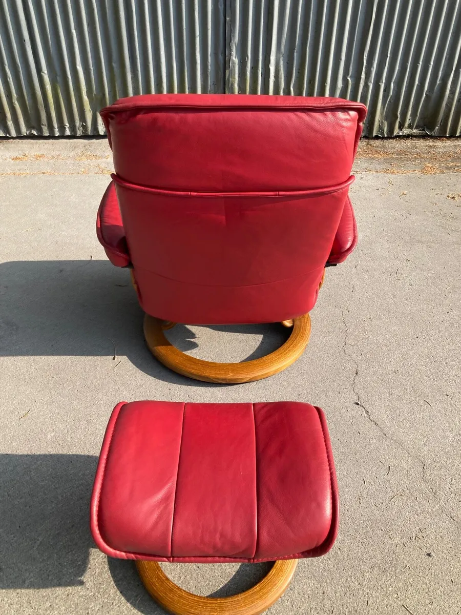 Vintage 1980s Ekornes Stressless Open Sat 8th Aug - Image 2