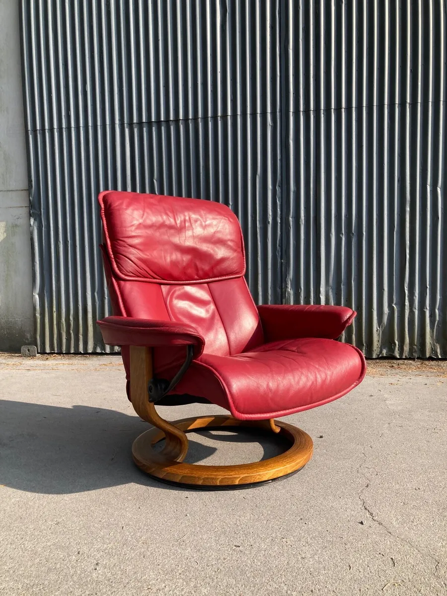 Vintage 1980s Ekornes Stressless Open Sat 8th Aug - Image 3