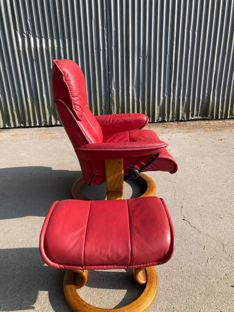 Vintage 1980s Ekornes Stressless Open Sat 8th Aug - Image 4