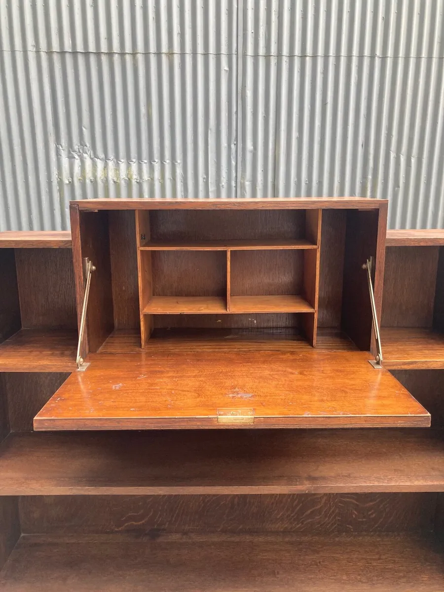 Artdeco Bookcase Writing Bureau - Open Sat 8th Aug - Image 2
