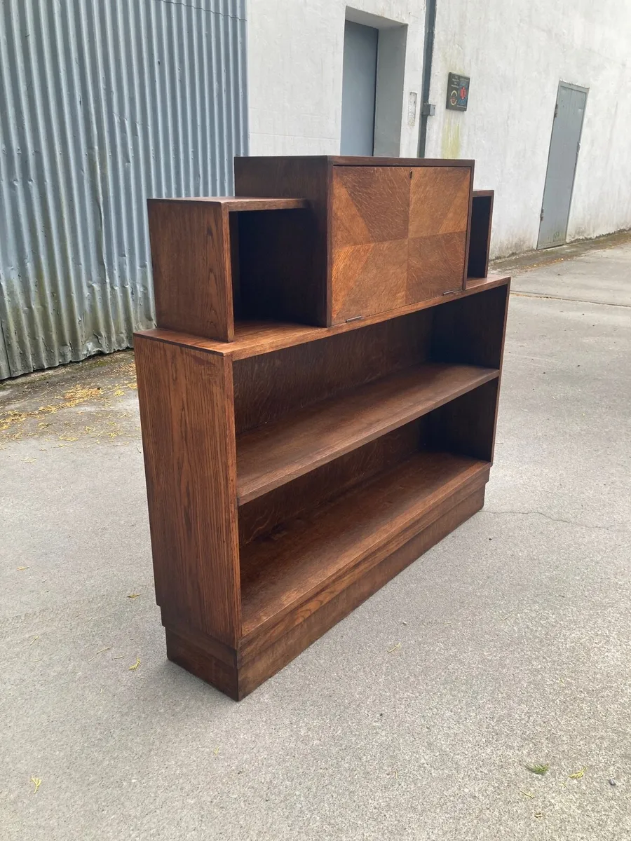 Artdeco Bookcase Writing Bureau - Open Sat 8th Aug - Image 4