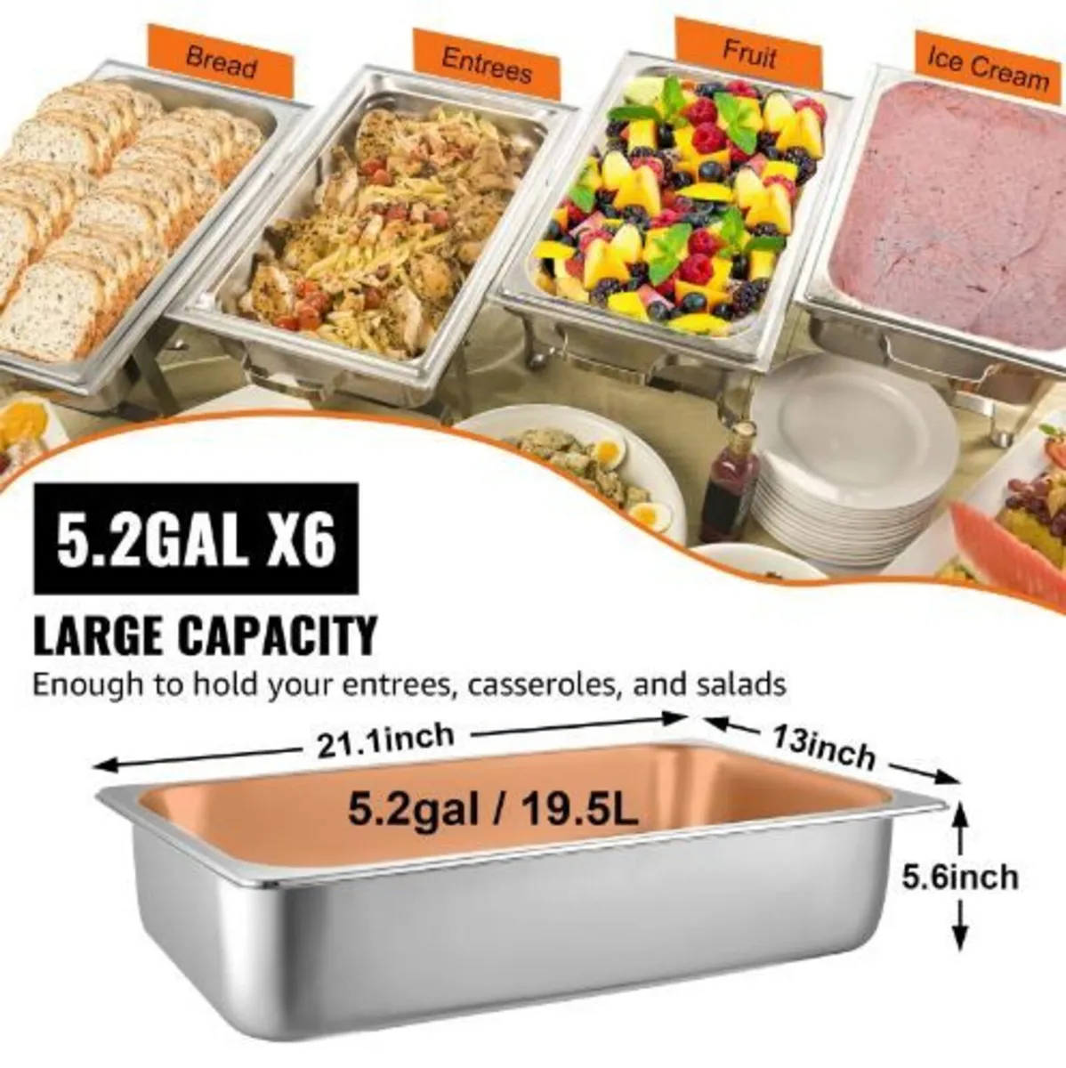 6 Pack Steam Table Pans - Image 4