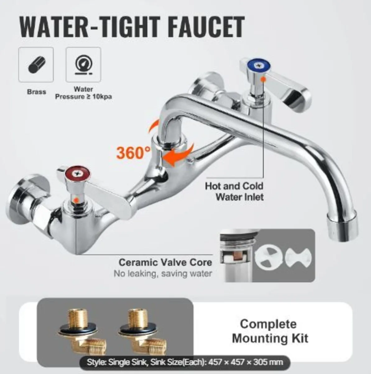 Stainless Steel Prep & Utility Sink - Image 4