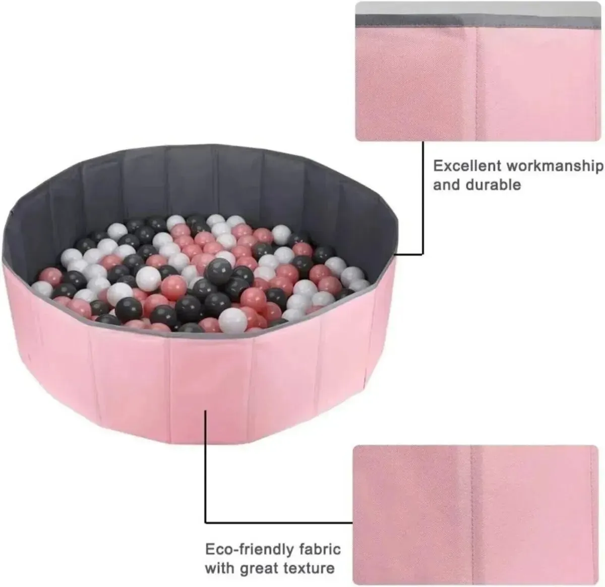 Ball Pool Baby Playpen with Safety Fence - Image 1