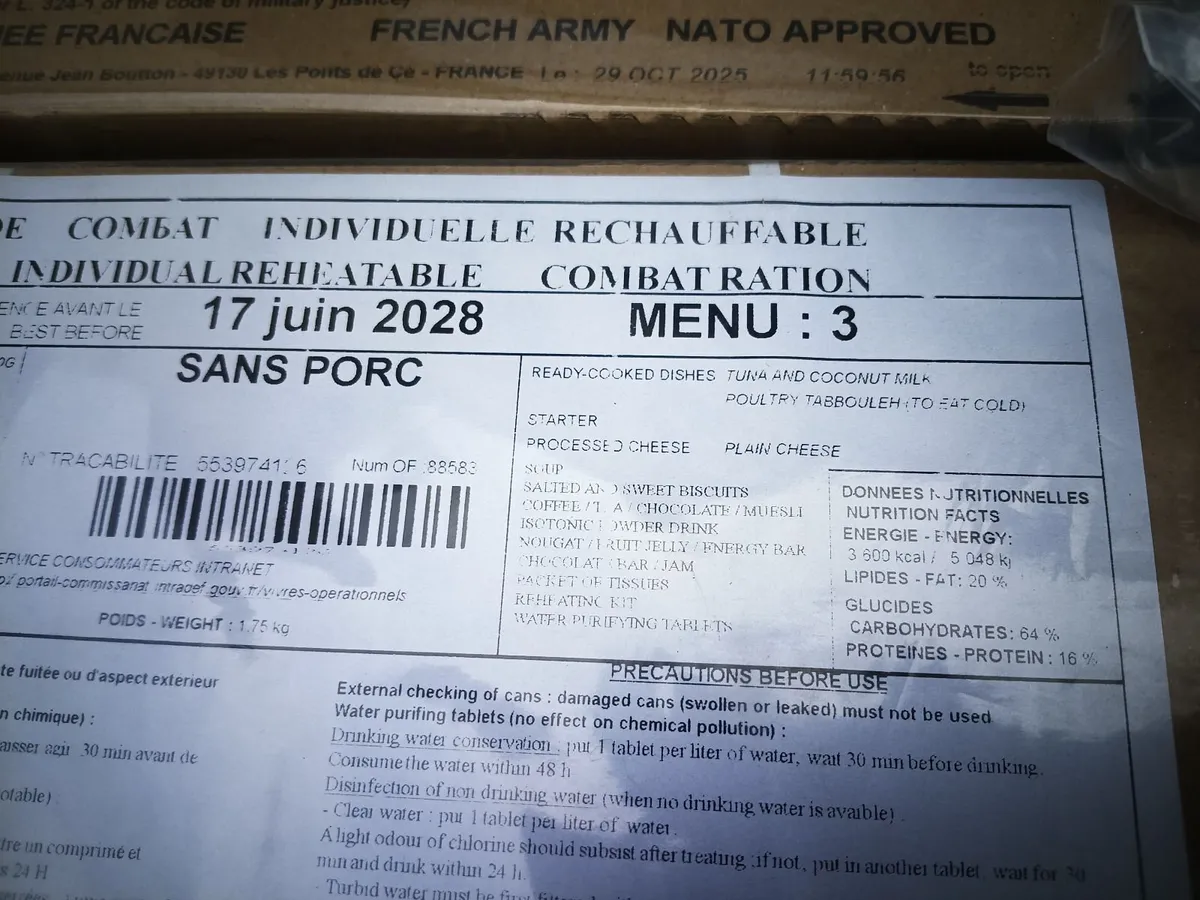 4 x military 24hr ration packs - Image 4