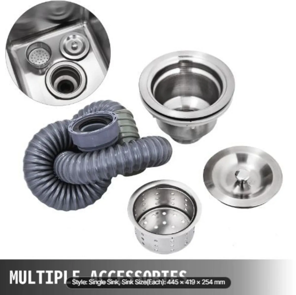 Handmade Sink Non-magnetic Stainless Steel - Image 2