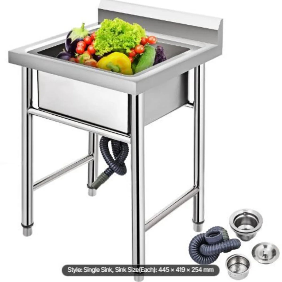 Handmade Sink Non-magnetic Stainless Steel - Image 1